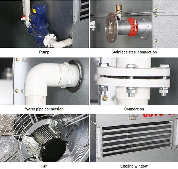 Hongteng induction furnace coil cooling system components